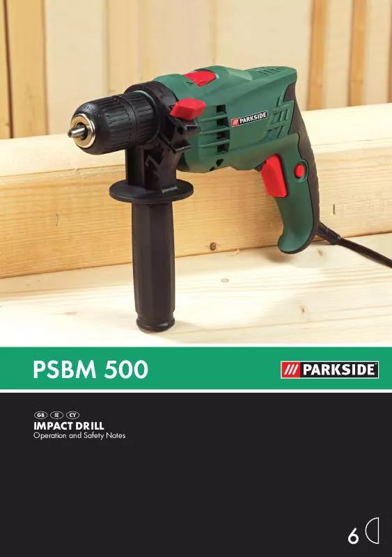 Mode d'emploi PARKSIDE PSBM 500