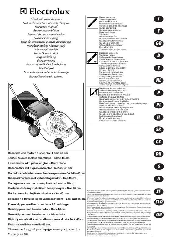 Mode d'emploi PARTNER P4546SDXE UK