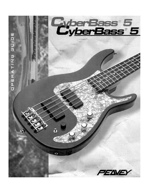 Mode d'emploi PEAVEY CYBERBASS 5