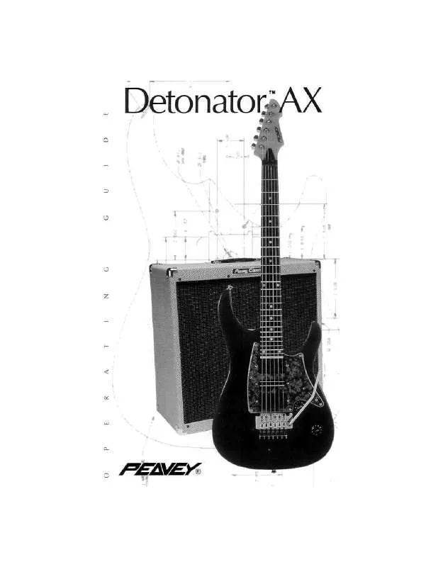 Mode d'emploi PEAVEY DETONATOR AX