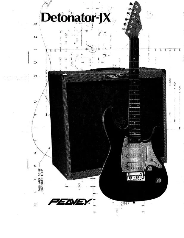 Mode d'emploi PEAVEY DETONATOR JX