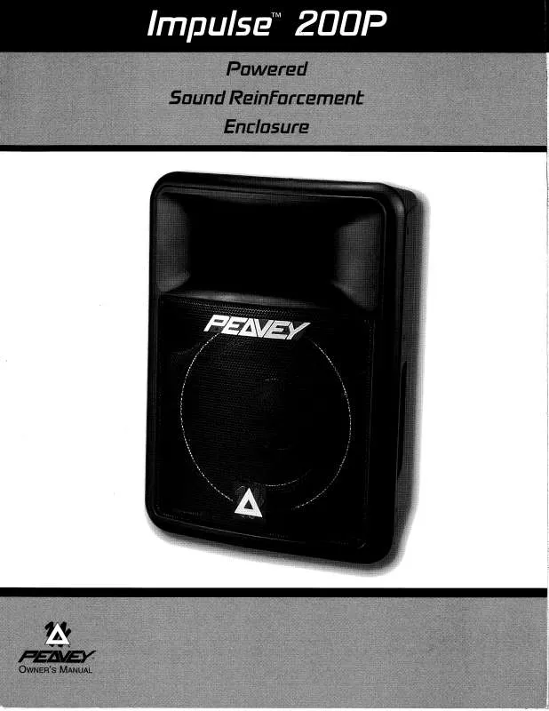 Mode d'emploi PEAVEY IMPULSE 200P