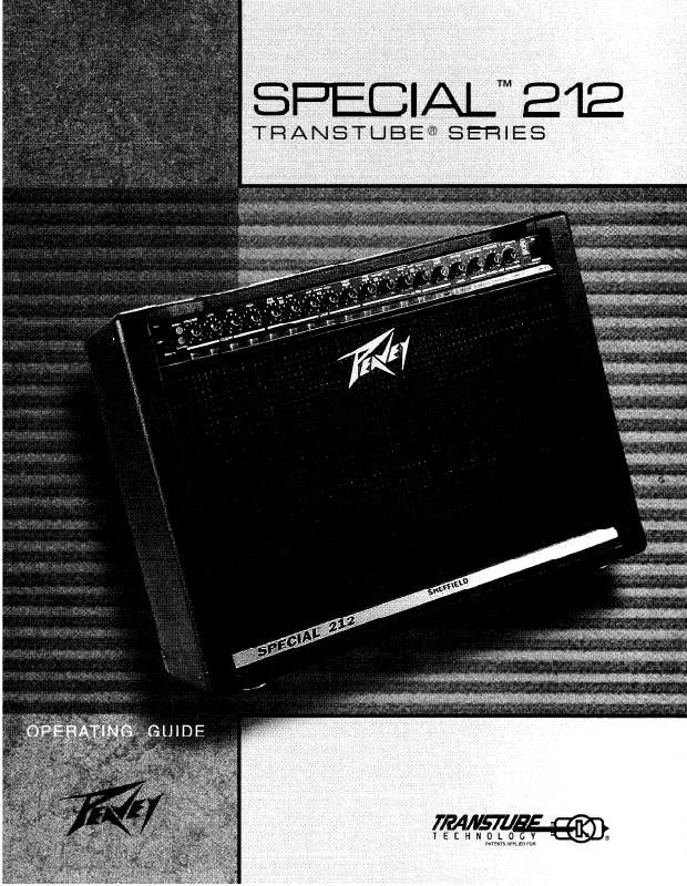 Mode d'emploi PEAVEY SPECIAL 212