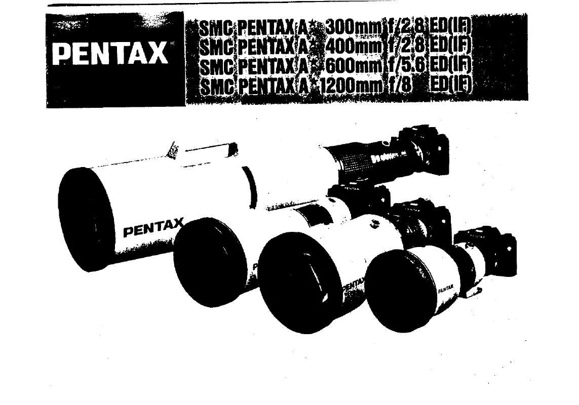 Mode d'emploi PENTAX A 1200MM