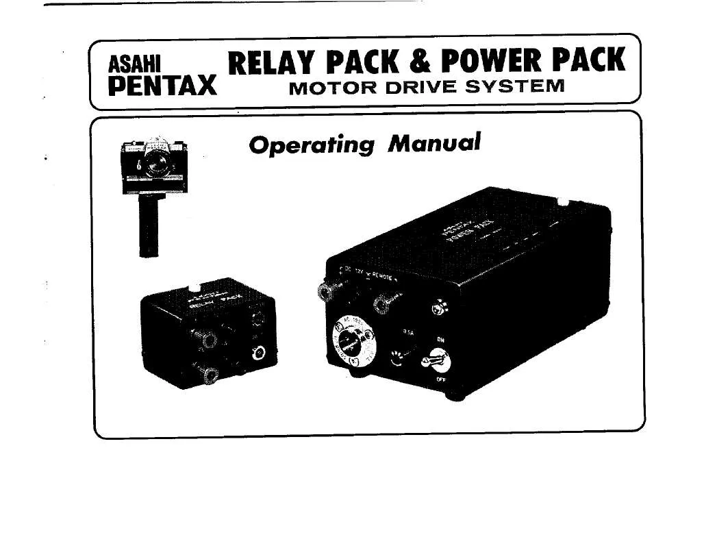 Mode d'emploi PENTAX RELAY & POWER PACK MOTOR DRIVE SYSTEM