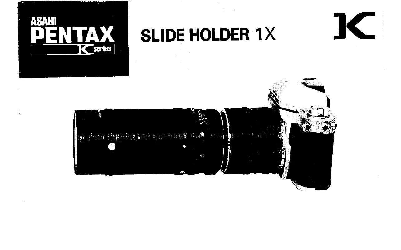 Mode d'emploi PENTAX SLIDE HOLDER 1X-K