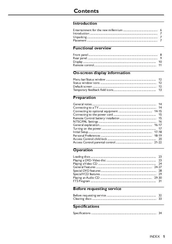 Mode d'emploi PHILIPS 107T40-00Z