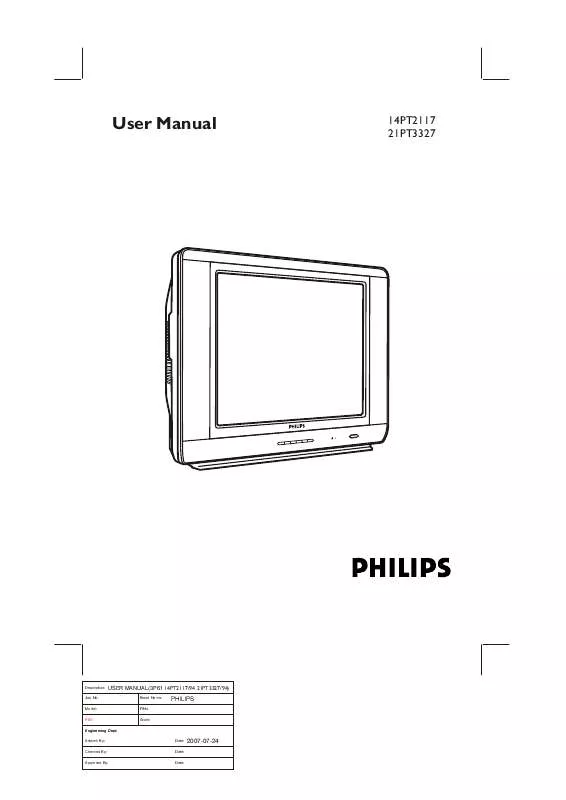 Mode d'emploi PHILIPS 14PT2117