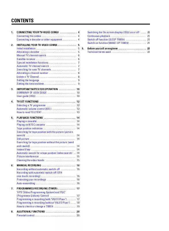 Mode d'emploi PHILIPS 14PV217