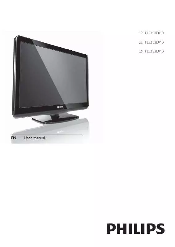 Mode d'emploi PHILIPS 19HFL3232D