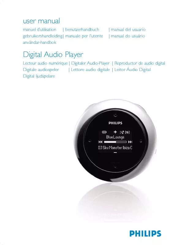 Mode d'emploi PHILIPS 1GB-SPORT AUDIO PLAYER PSA242