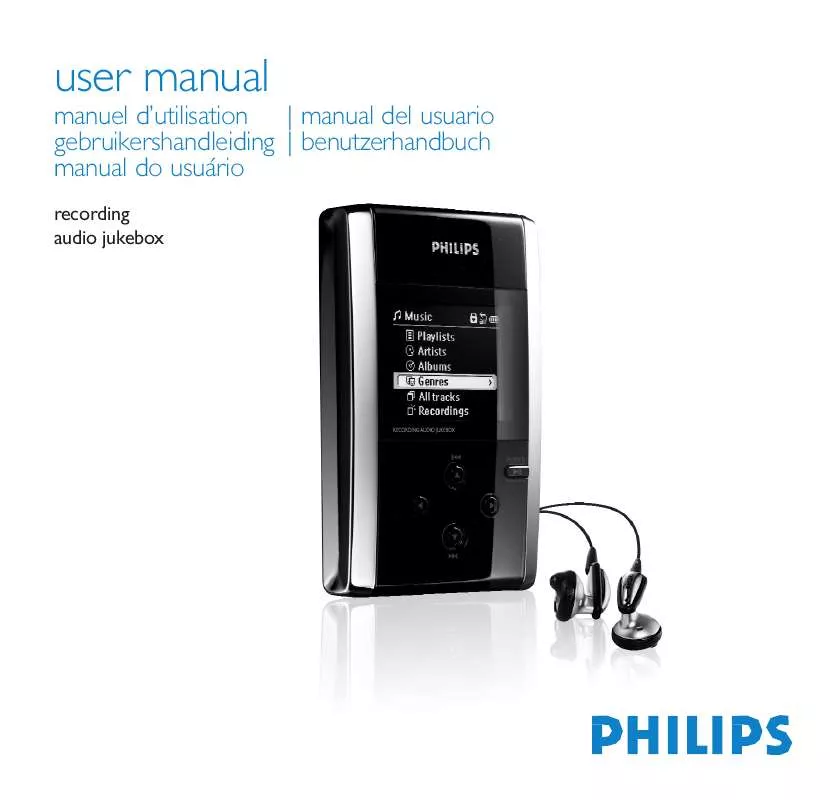 Mode d'emploi PHILIPS 20GB-JUKEBOX HDD120