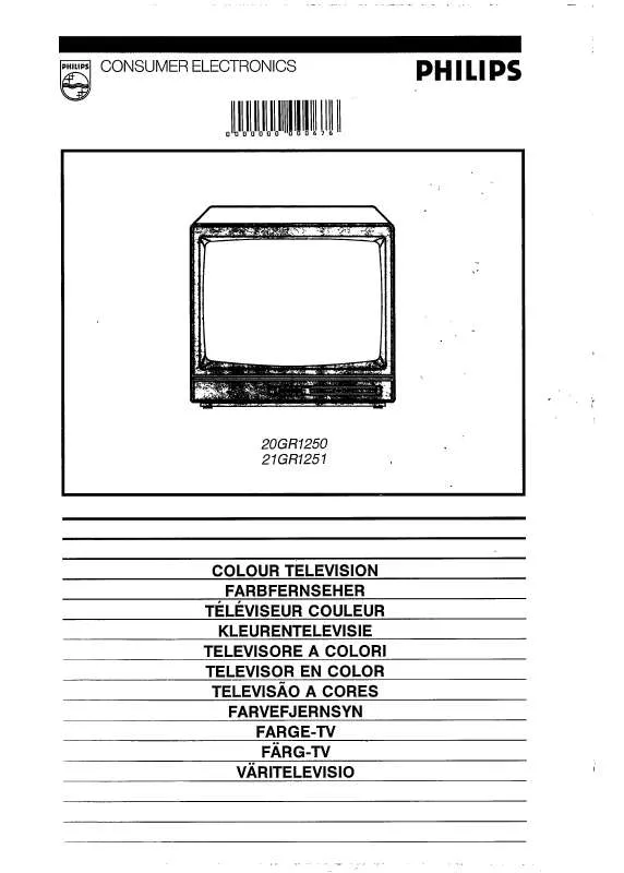 Mode d'emploi PHILIPS 20GR1250-07B