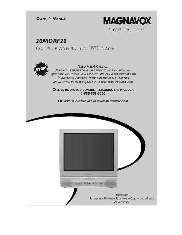 Mode d'emploi PHILIPS 20MDRF20