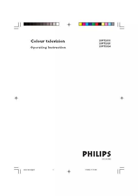 Mode d'emploi PHILIPS 21PT2115