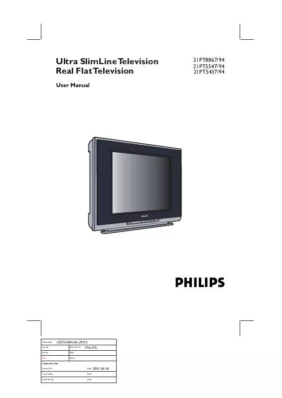 Mode d'emploi PHILIPS 21PT5437