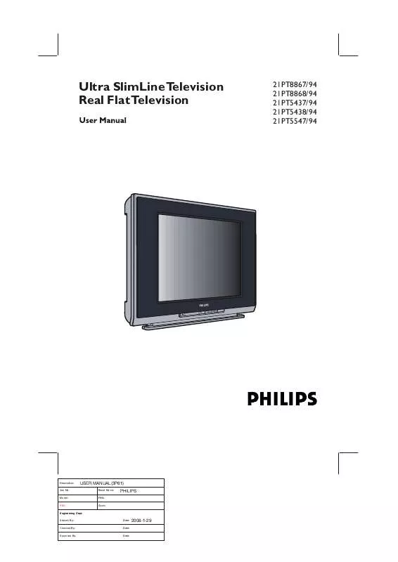 Mode d'emploi PHILIPS 21PT5438