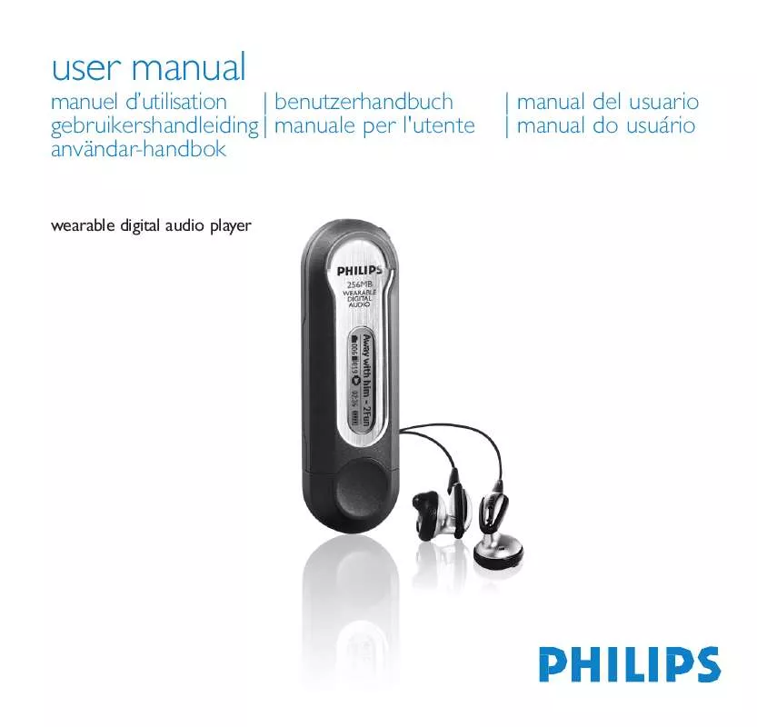 Mode d'emploi PHILIPS 256MB-FLASH AUDIO PLAYER KEY014