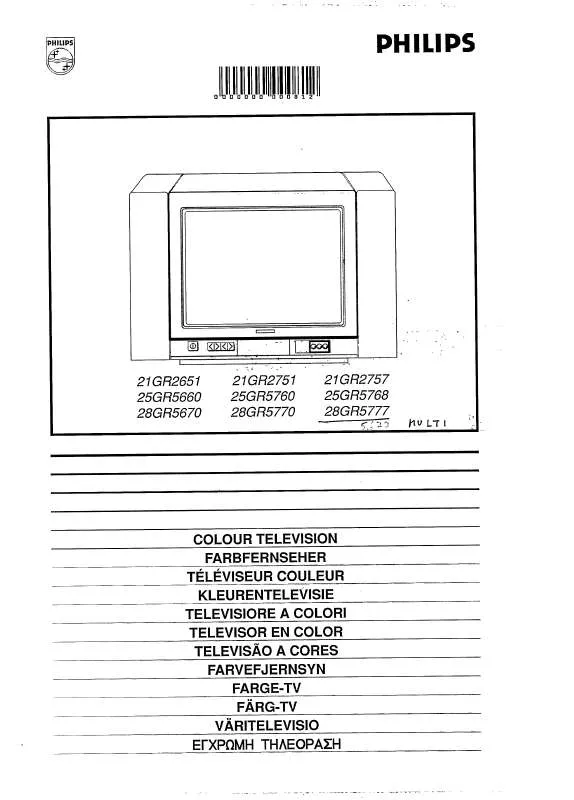 Mode d'emploi PHILIPS 25GR5660