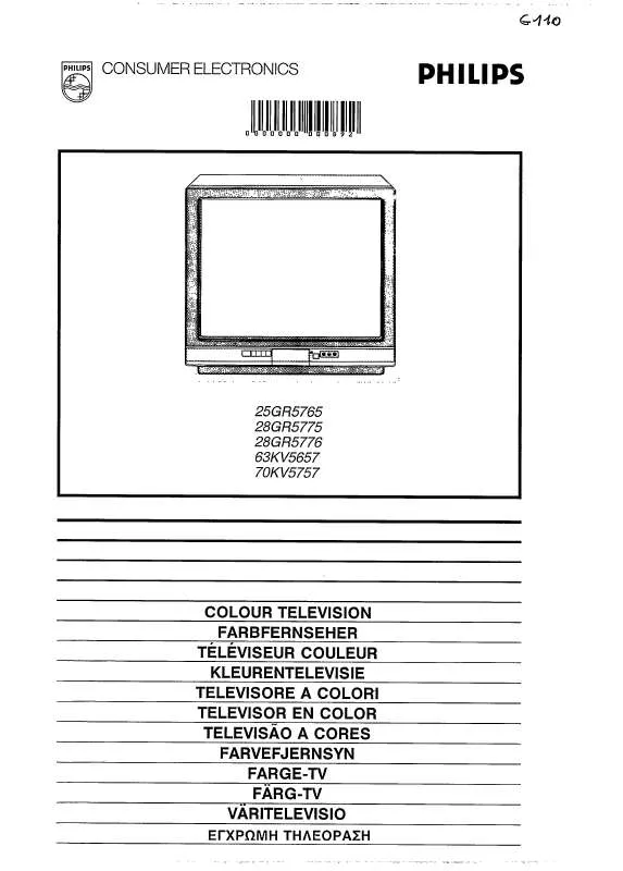 Mode d'emploi PHILIPS 25GR5765-30B