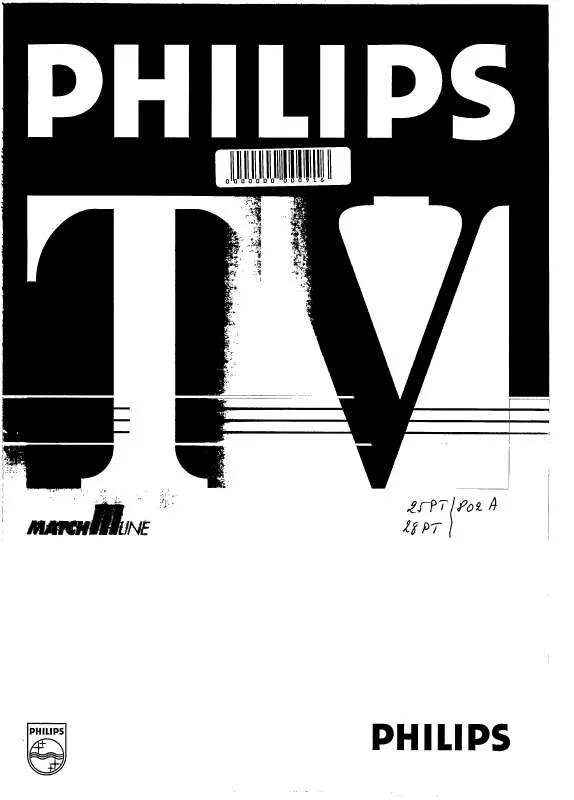 Mode d'emploi PHILIPS 25PT802A