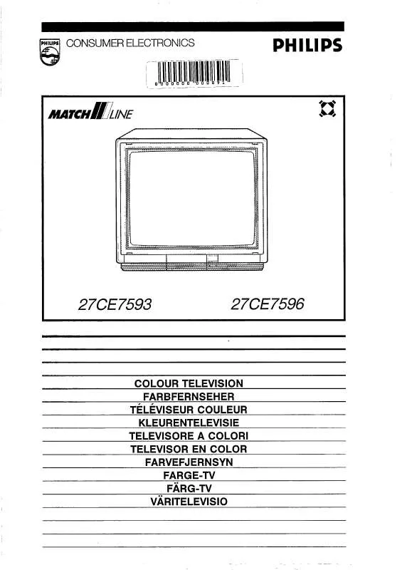 Mode d'emploi PHILIPS 27CE7596