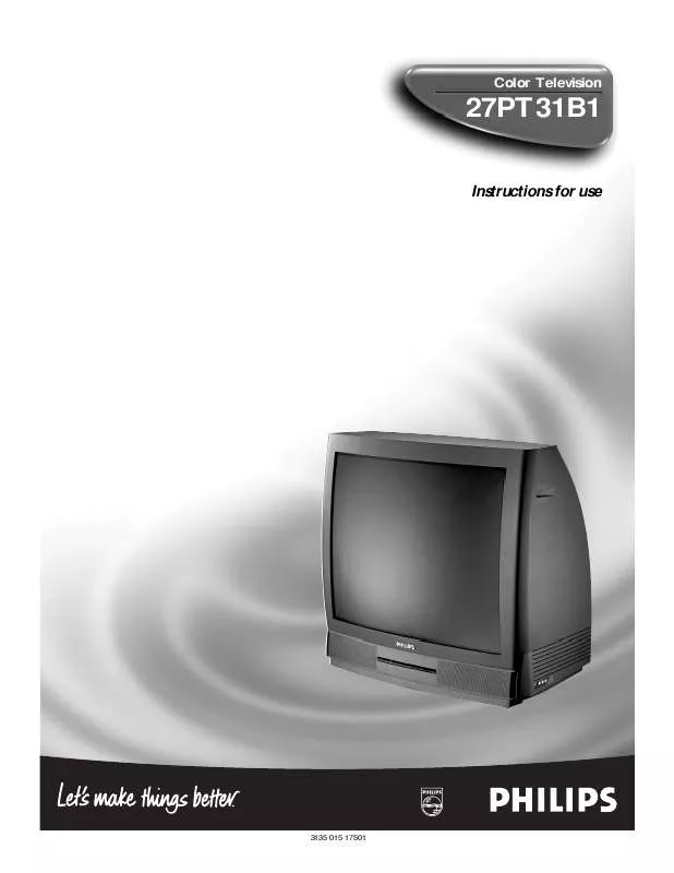 Mode d'emploi PHILIPS 27PT31B