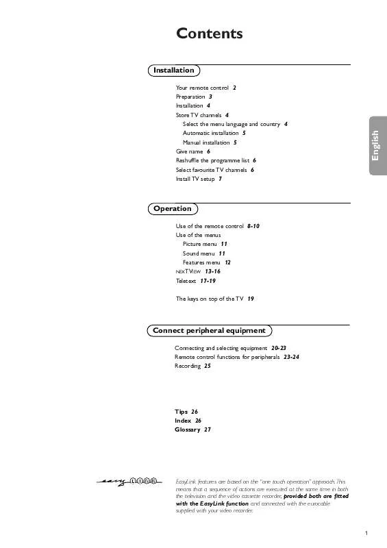 Mode d'emploi PHILIPS 28PW8806