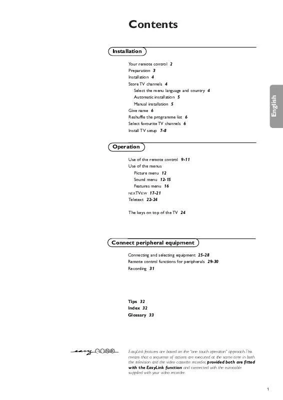 Mode d'emploi PHILIPS 28PW9525-05L