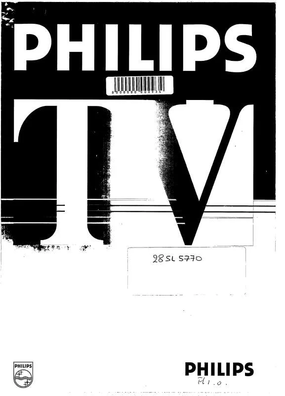 Mode d'emploi PHILIPS 28SL5770/25S