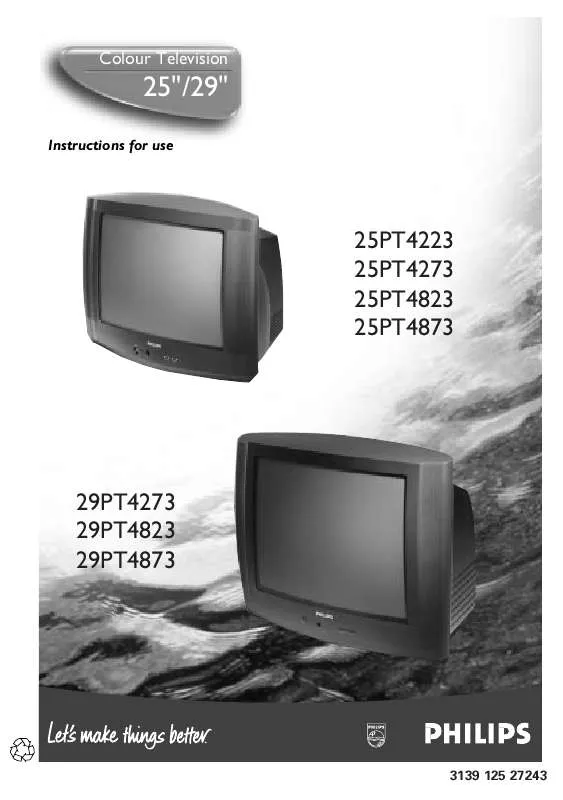 Mode d'emploi PHILIPS 29PT4273-75R