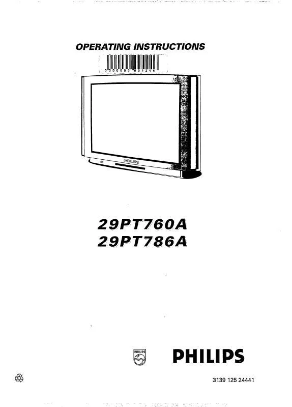 Mode d'emploi PHILIPS 29PT786A-75R