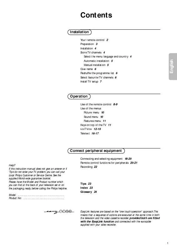 Mode d'emploi PHILIPS 29PT9047