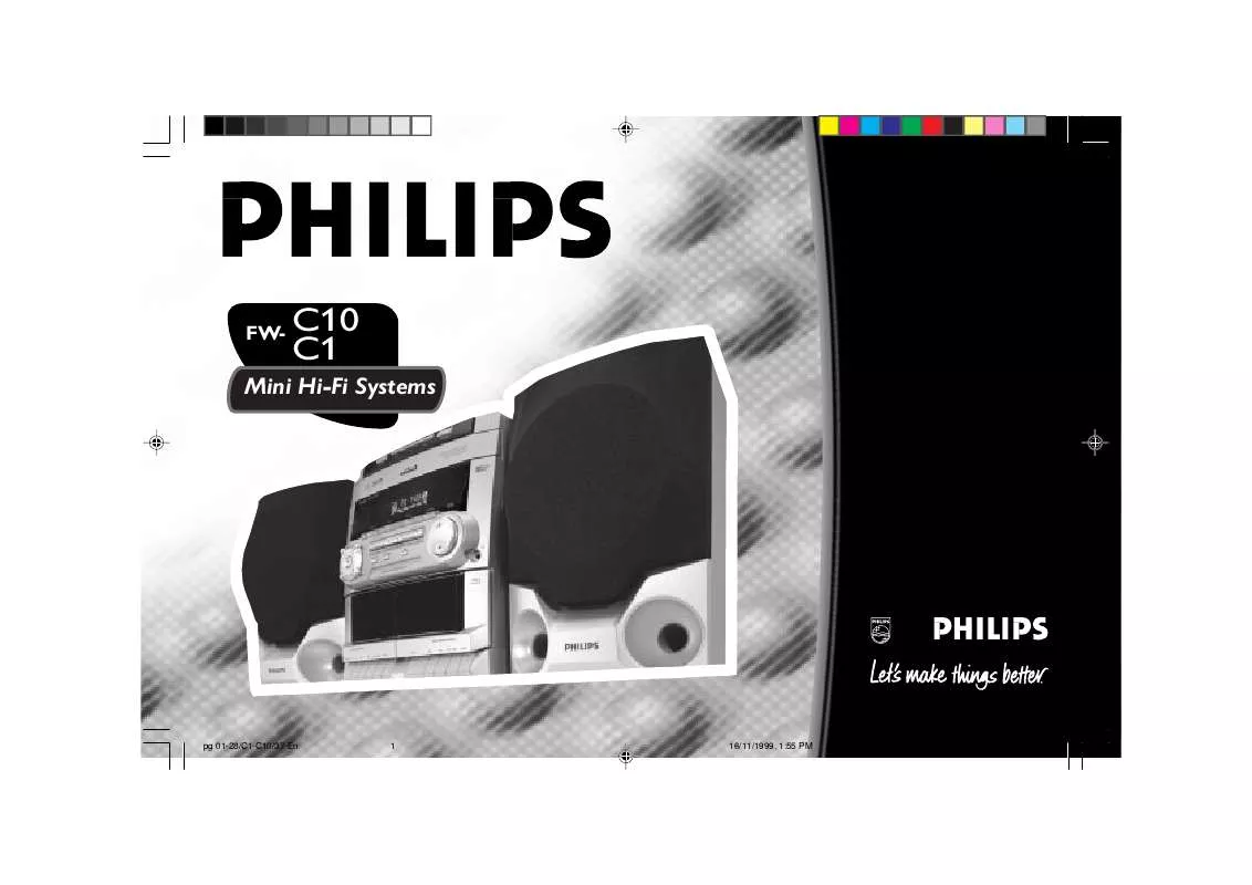 Mode d'emploi PHILIPS 3 DISC SHELF SYSTEM FWC10C37