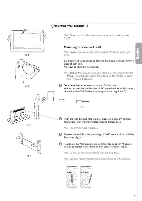 Mode d'emploi PHILIPS 32 IN PLASMA FLAT TV HDTV MONITOR 32FD9954