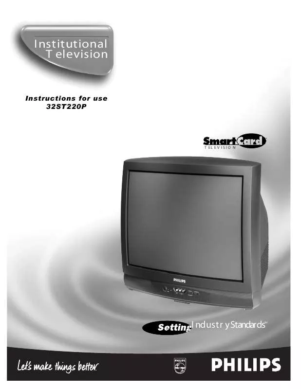 Mode d'emploi PHILIPS 32-COMMERCIAL TV 32ST2200