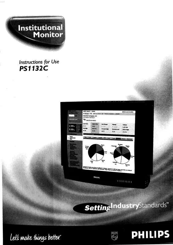 Mode d'emploi PHILIPS 32-PROG SCAN PS1132