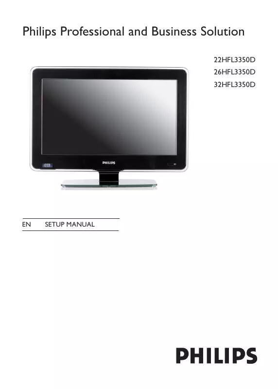 Mode d'emploi PHILIPS 32HFL3350D