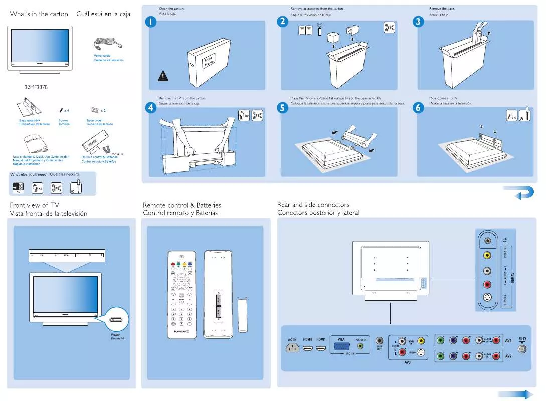 Mode d'emploi PHILIPS 32MF337B-27E