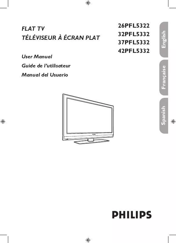 Mode d'emploi PHILIPS 32PFL5332