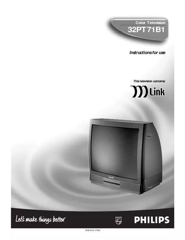 Mode d'emploi PHILIPS 32PT71B