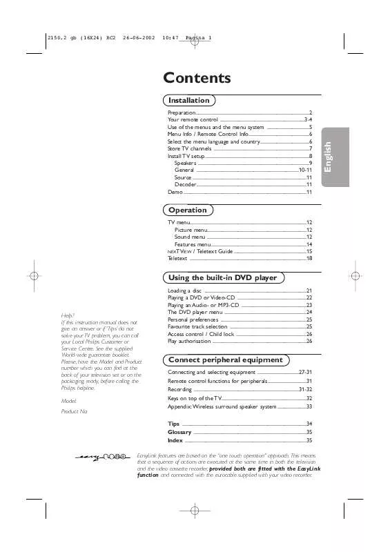 Mode d'emploi PHILIPS 32PW8907