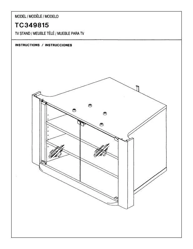 Mode d'emploi PHILIPS 34 IN TV STAND TC349815