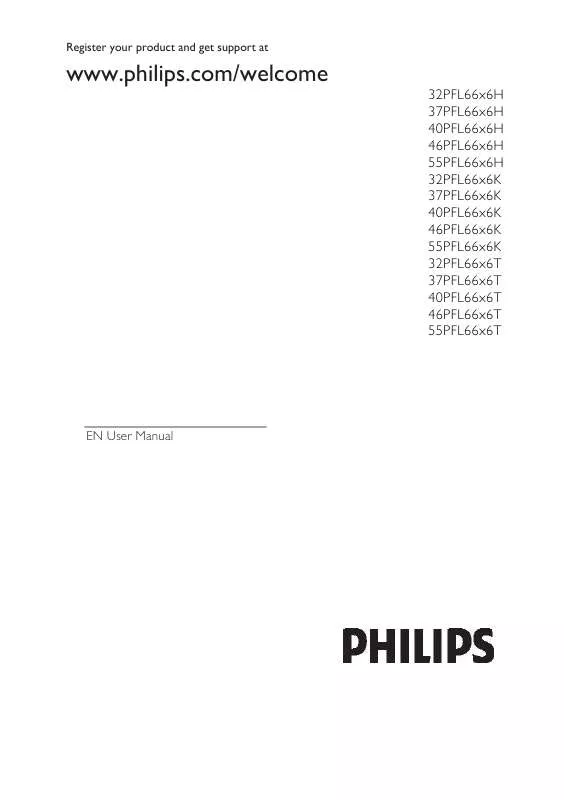 Mode d'emploi PHILIPS 40PFL6606T