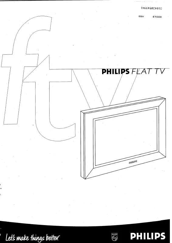 Mode d'emploi PHILIPS 42FD9932-01G