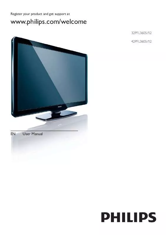 Mode d'emploi PHILIPS 42PFL3605