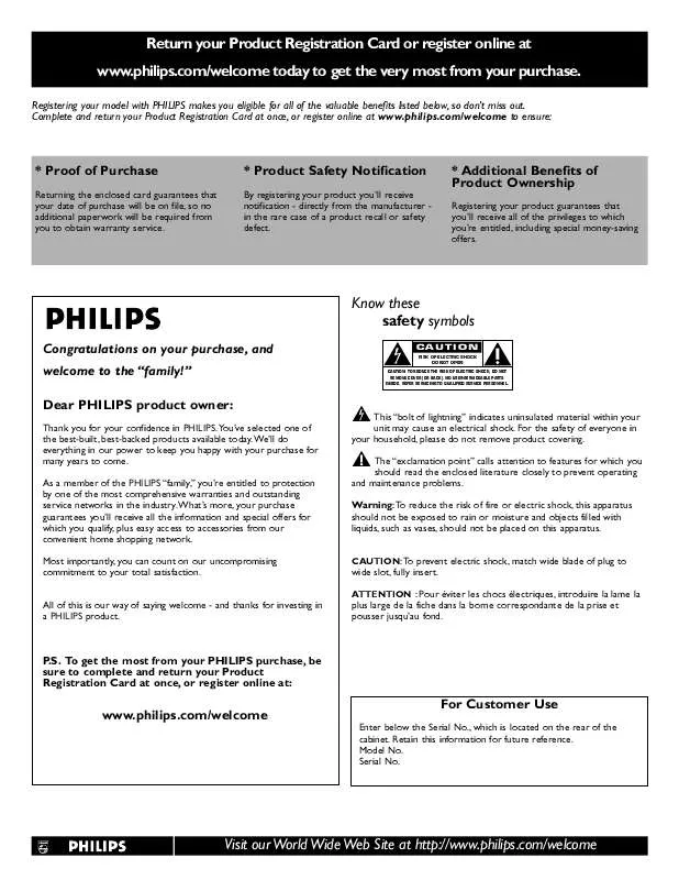 Mode d'emploi PHILIPS 42PFL7422D-37B