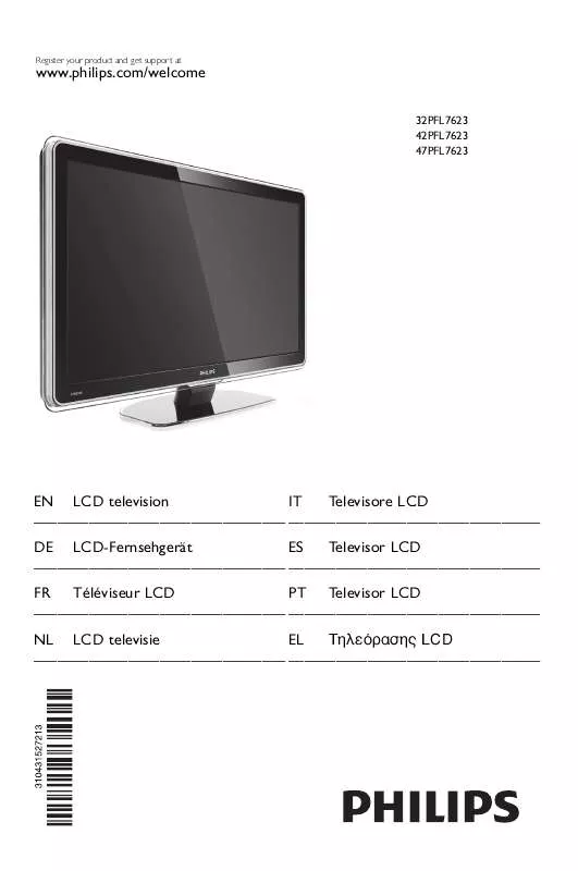 Mode d'emploi PHILIPS 42PFL7623D