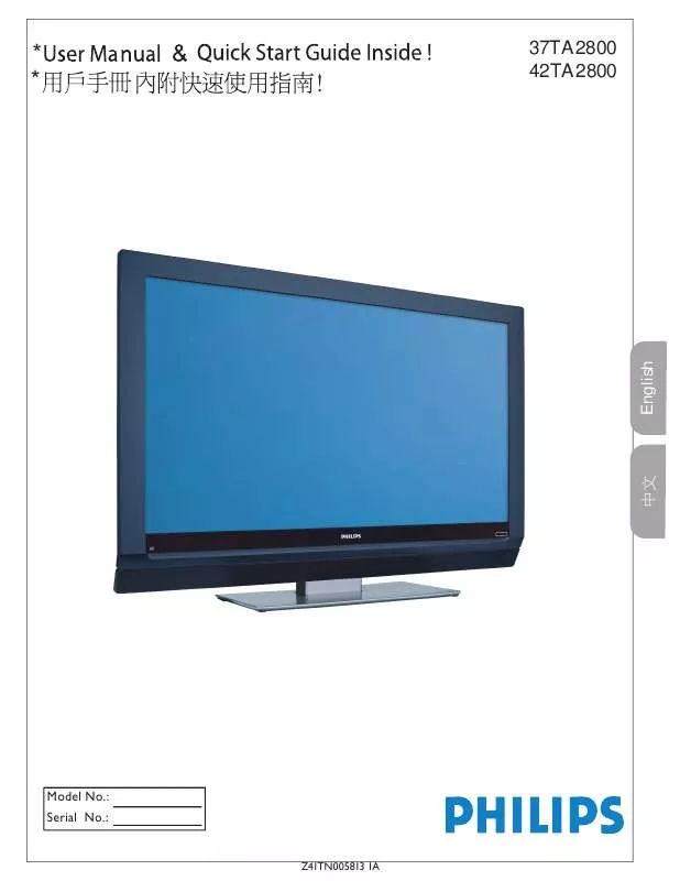 Mode d'emploi PHILIPS 42TA2800S