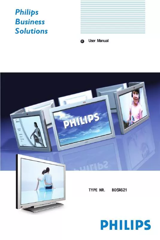 Mode d'emploi PHILIPS 46-WVGA PLASMA MONITOR BDS4621